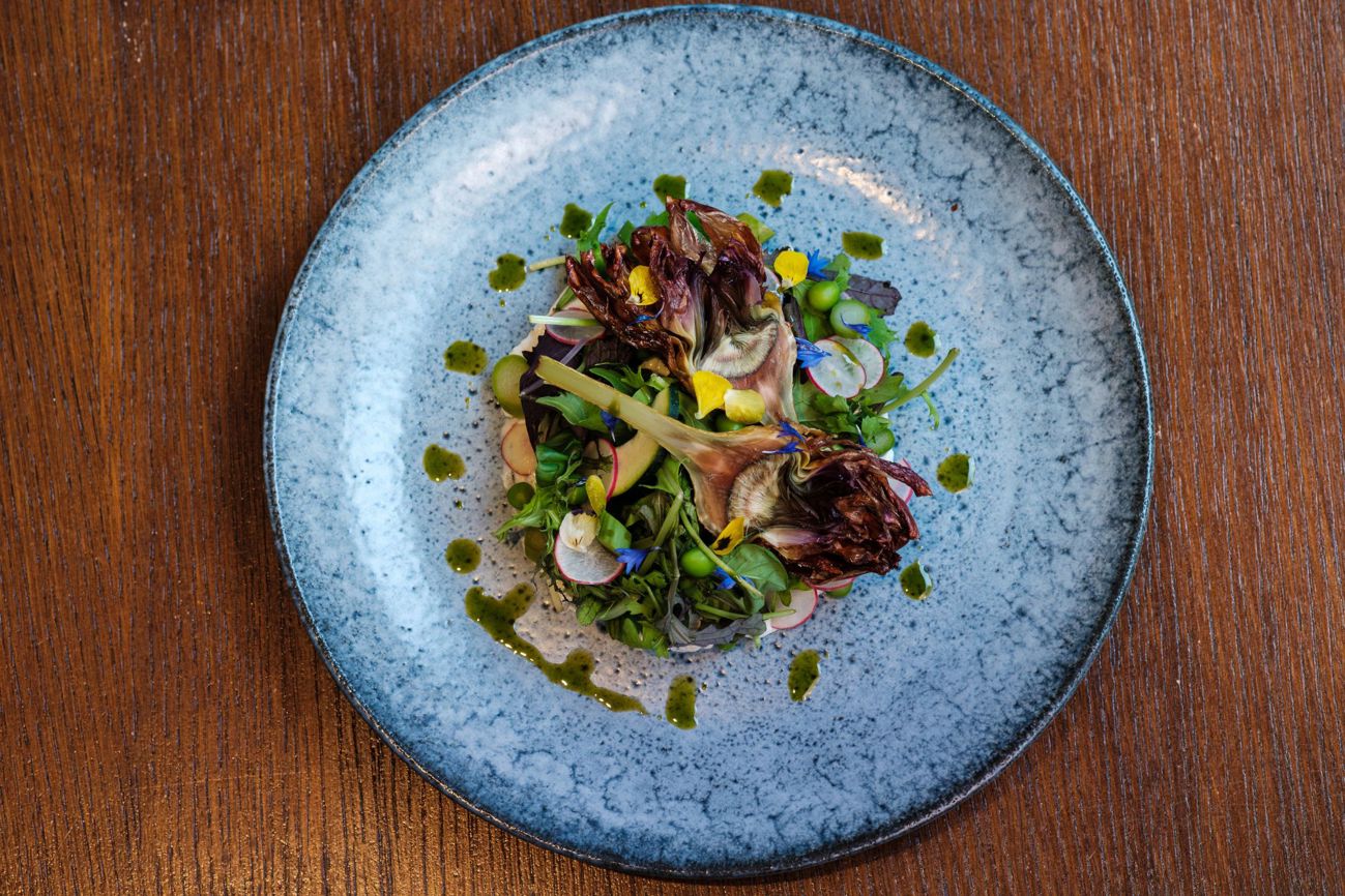 Vegan dishes at The Athenaeum & Residences