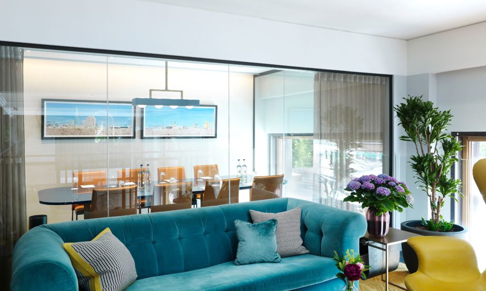 Sofa with meeting room