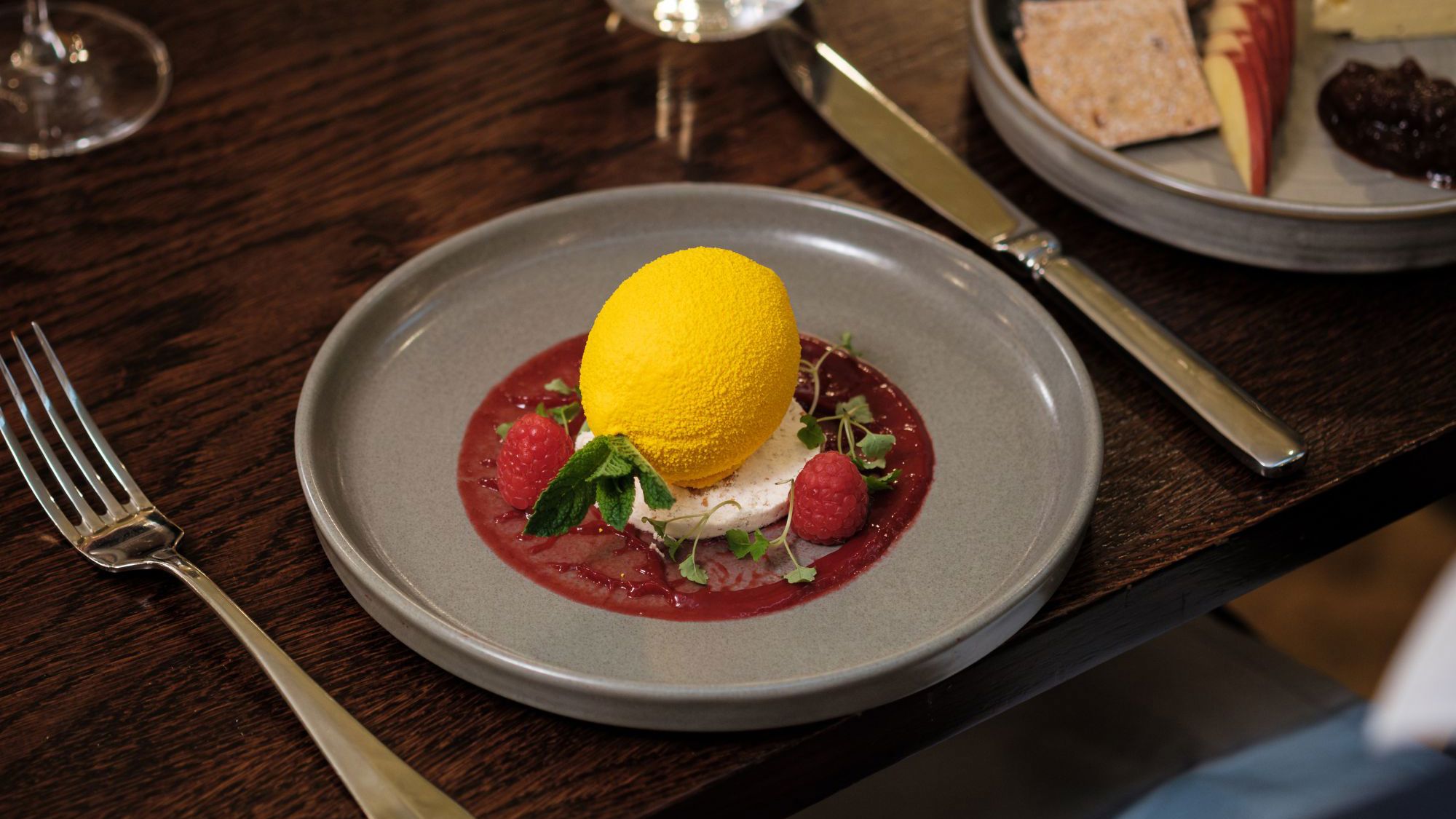 fine dining food plate