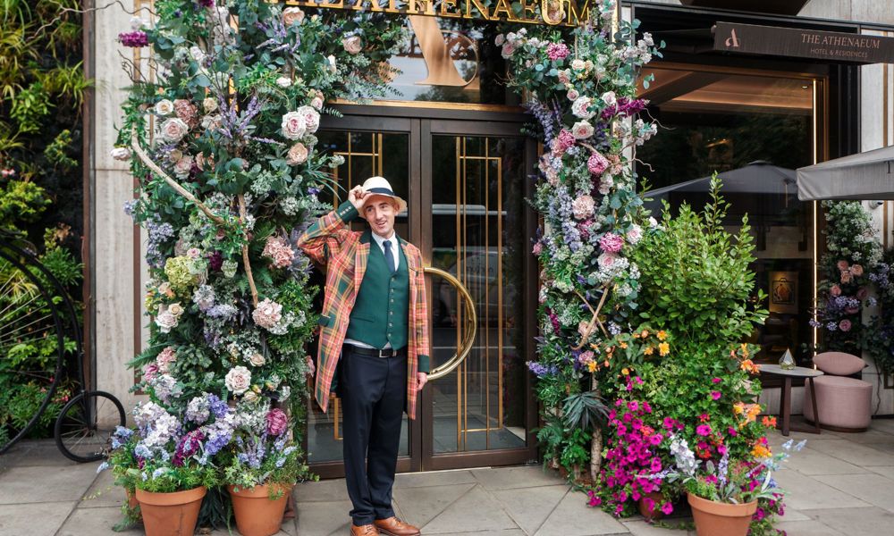 Doorman outside The Athenaeum Hotel & Residencies