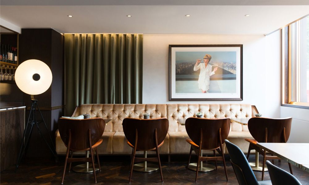 Hotel restaurant chairs and table