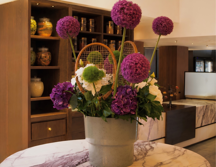 The Athenaeum Hotel & Residences Wimbledon floral display