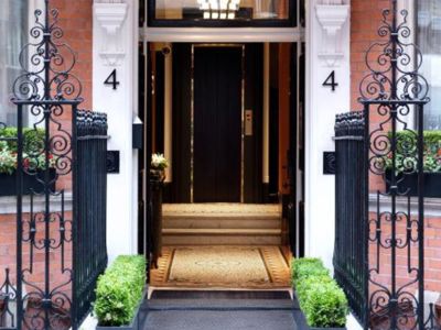 Front door of the residence