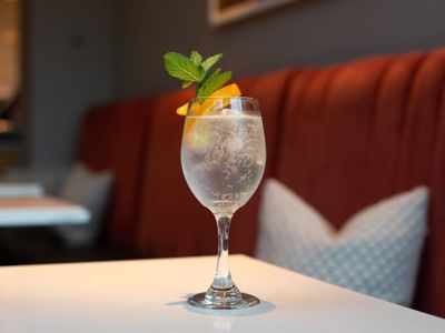 Spritz cocktail at The Athenaeum Terrace