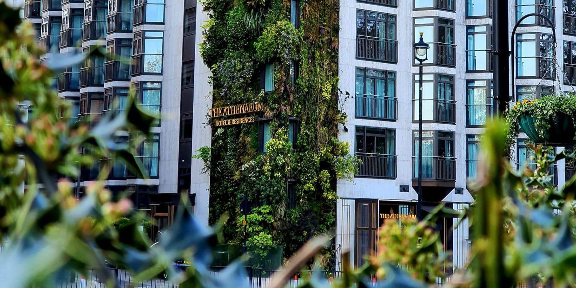 Living Wall outside The Athenaeum Hotel and Residencies