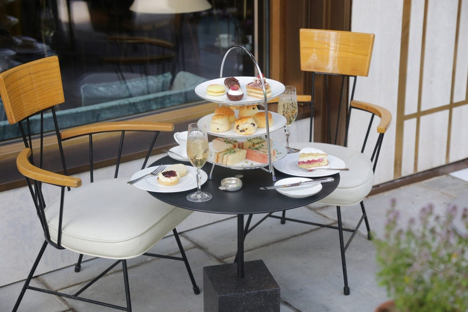 Champagne Afternoon tea on The Terrace
