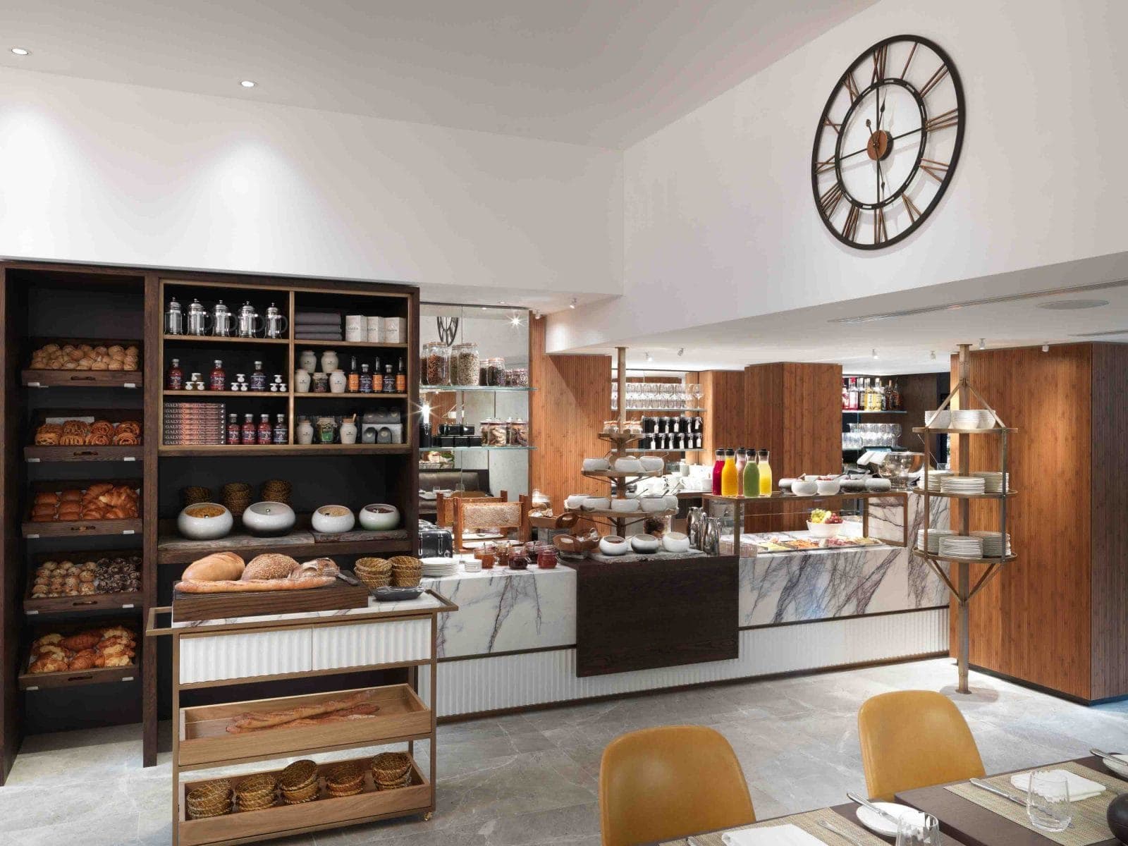 Galvin breakfast set up