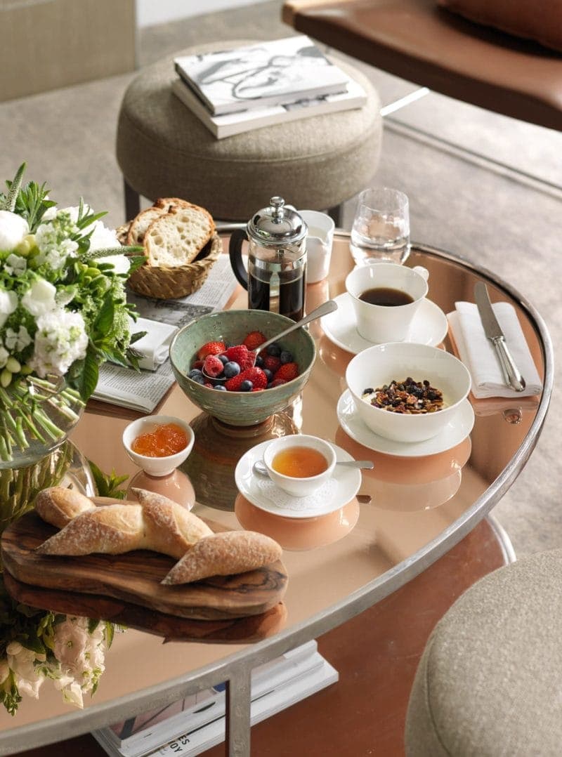 Green Park suite breakfast set up