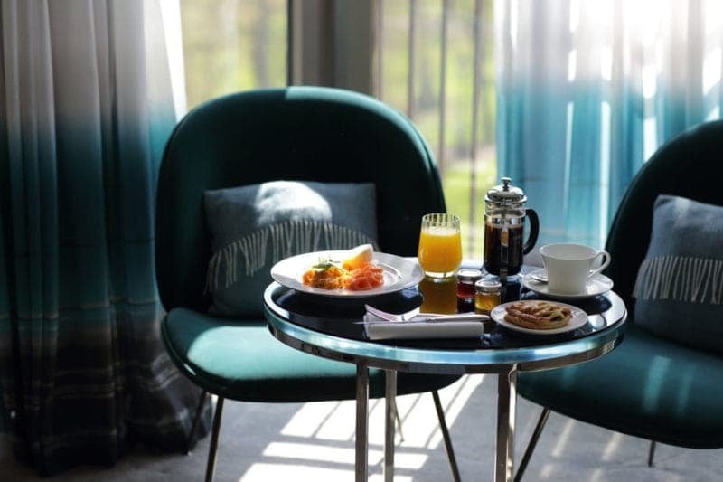 Park view breakfast set up 1