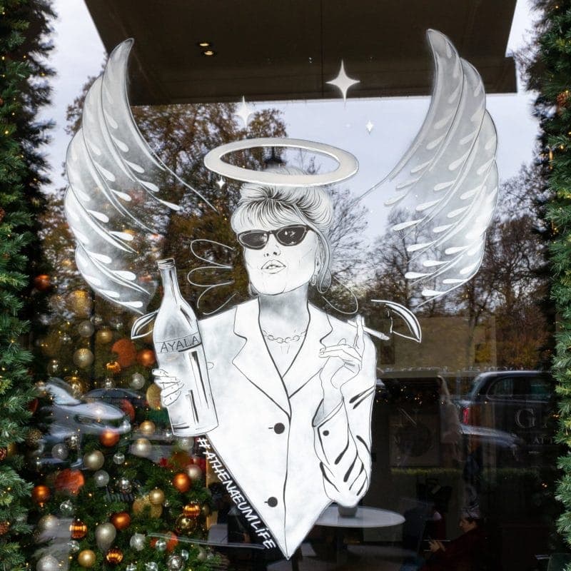 Joanna Lumley Christmas Window