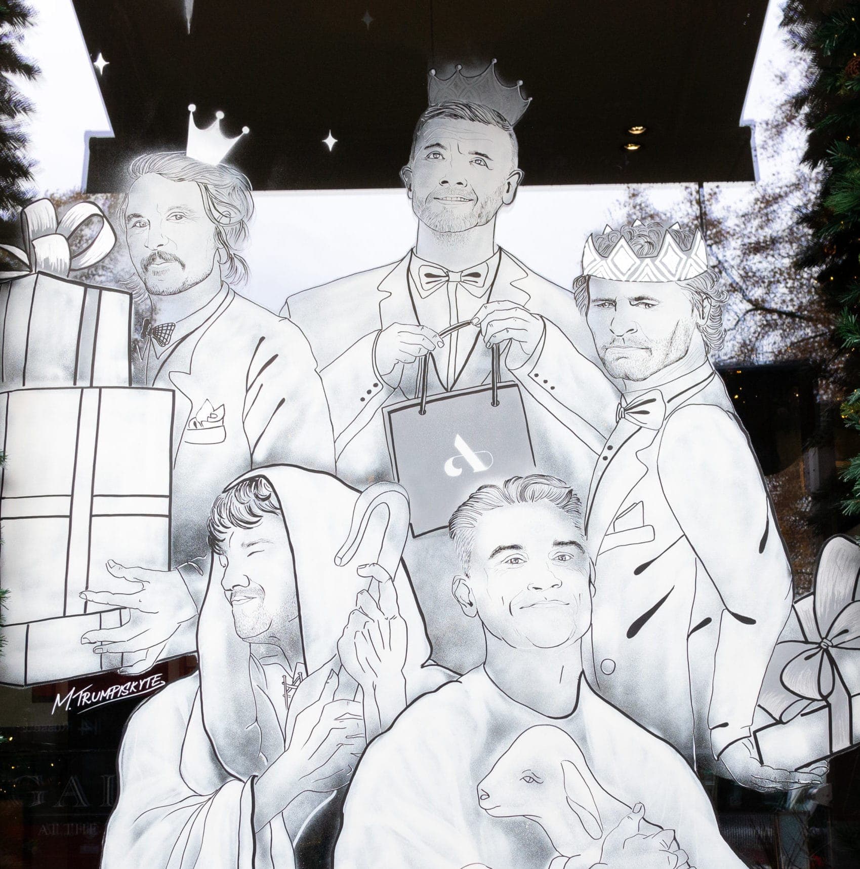 Take That Christmas Window