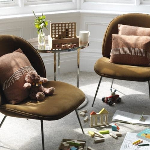 The living area of The Athenaeum's luxury hotel family room in London