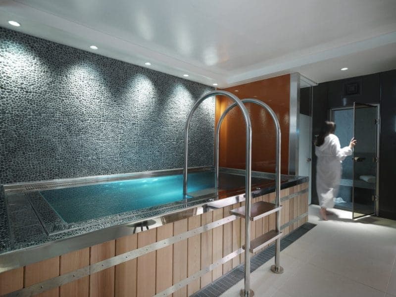 The swimming pool at The Athenaeum's spa in London