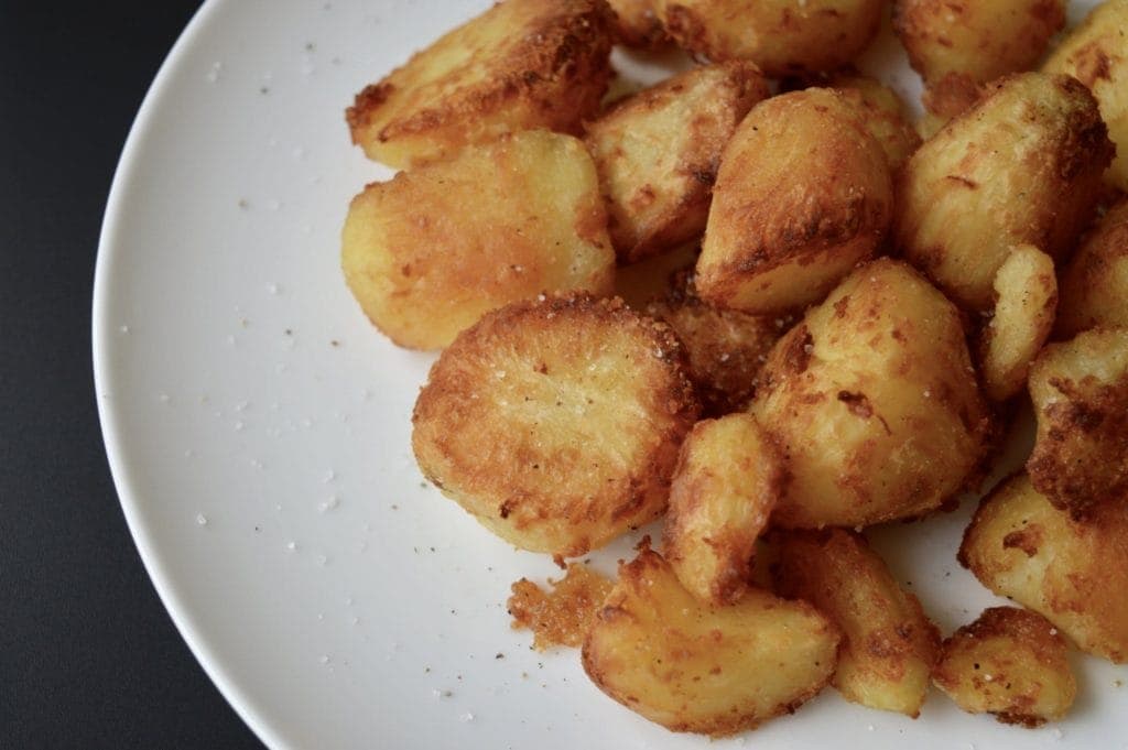 Roast Potatoes Close Up