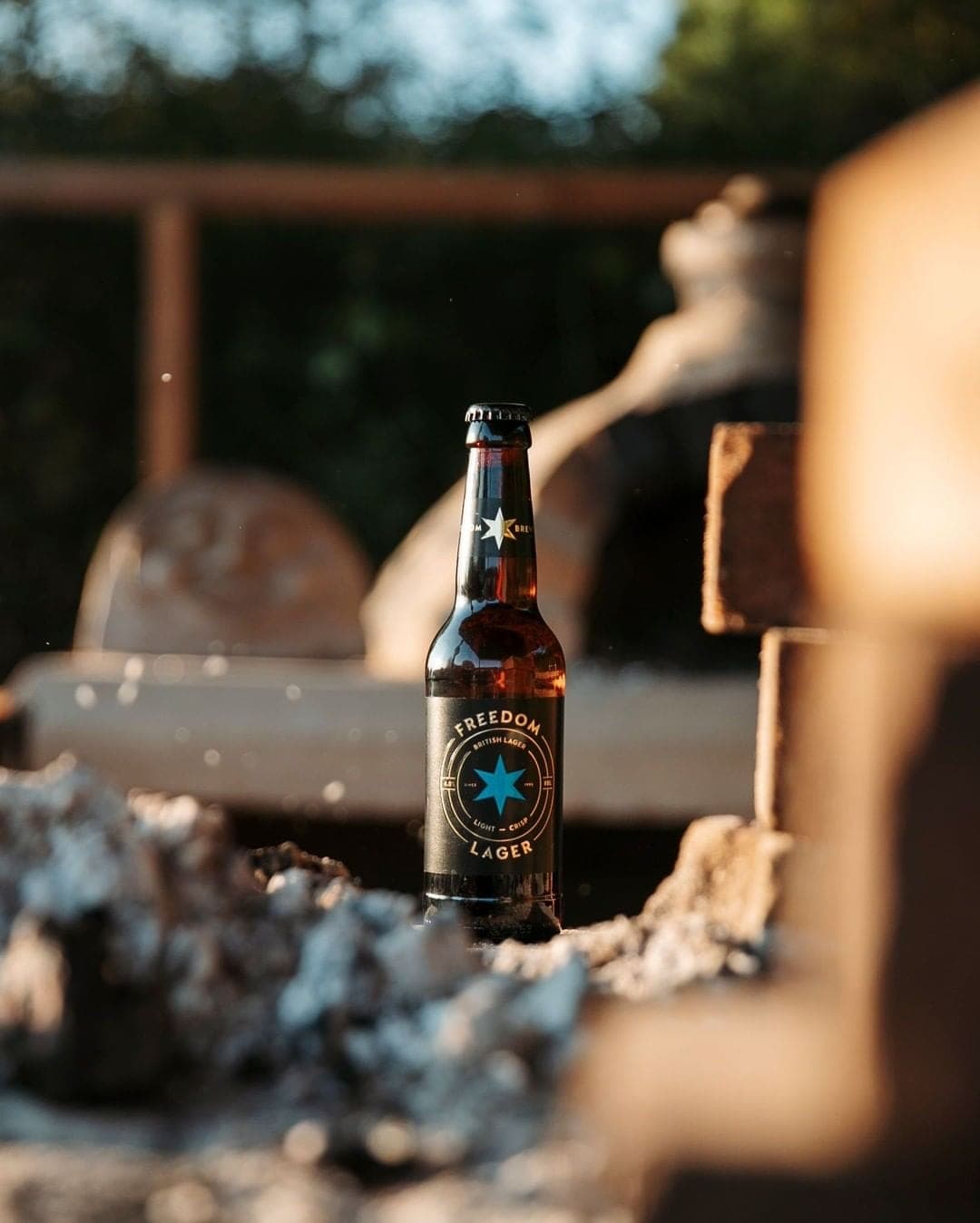 Freedom Brewery Lager Outdoors