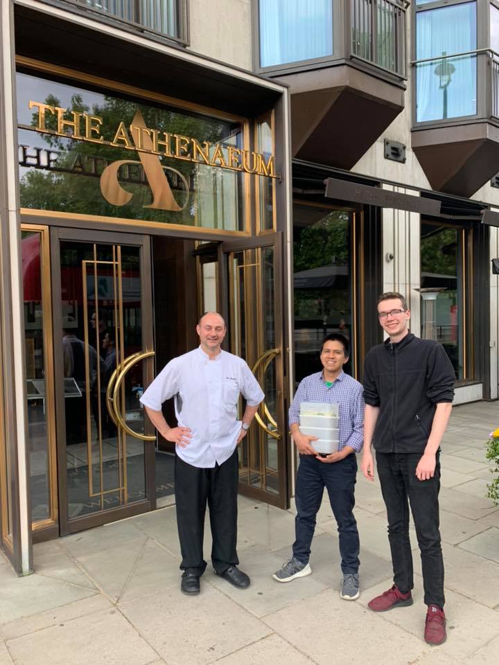 Athenaeum - Chef Ian meeting Christ Church Mayfair Caretakers