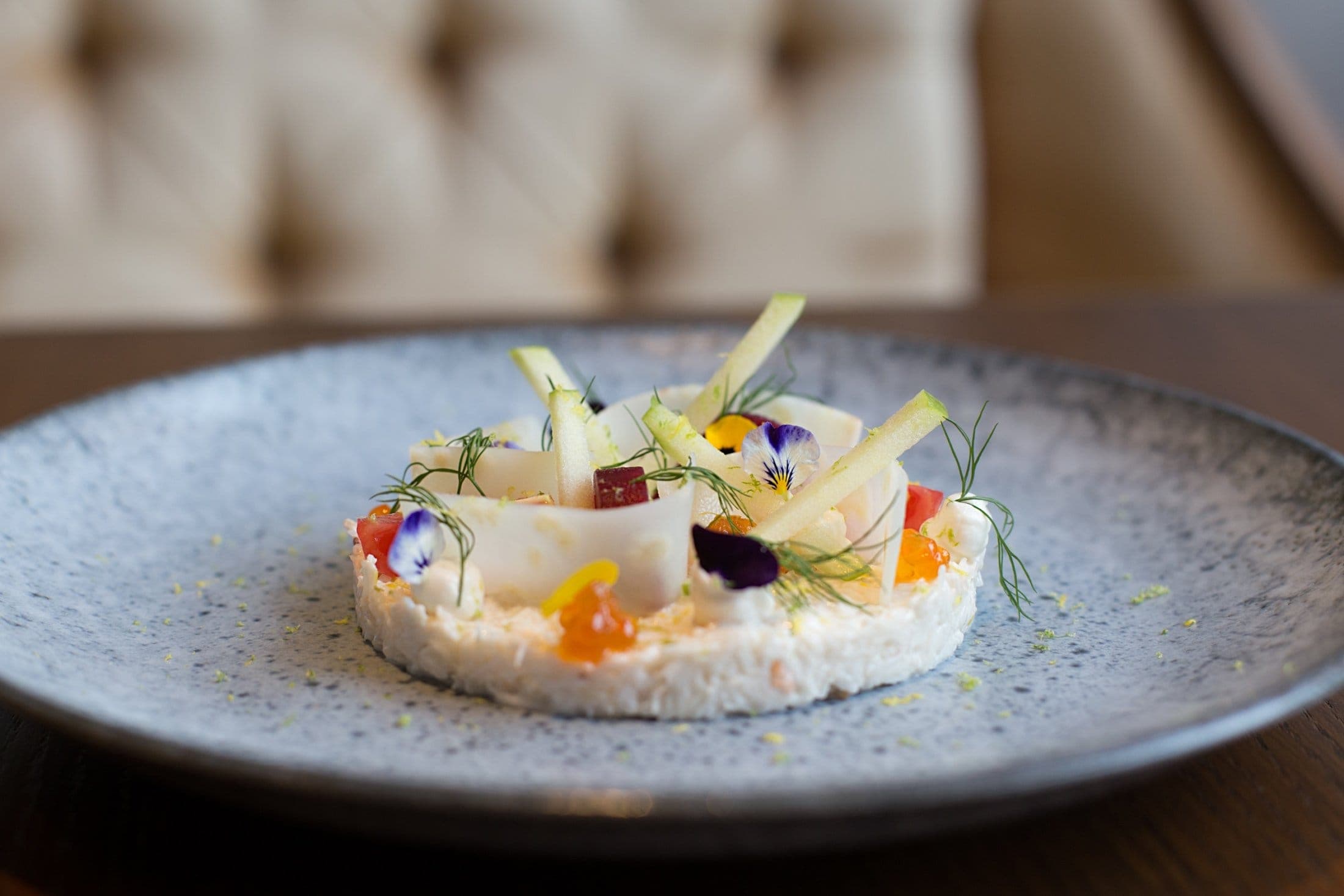 Dressed Dorset Crab at 116 at The Athenaeum during a private dining experience in London