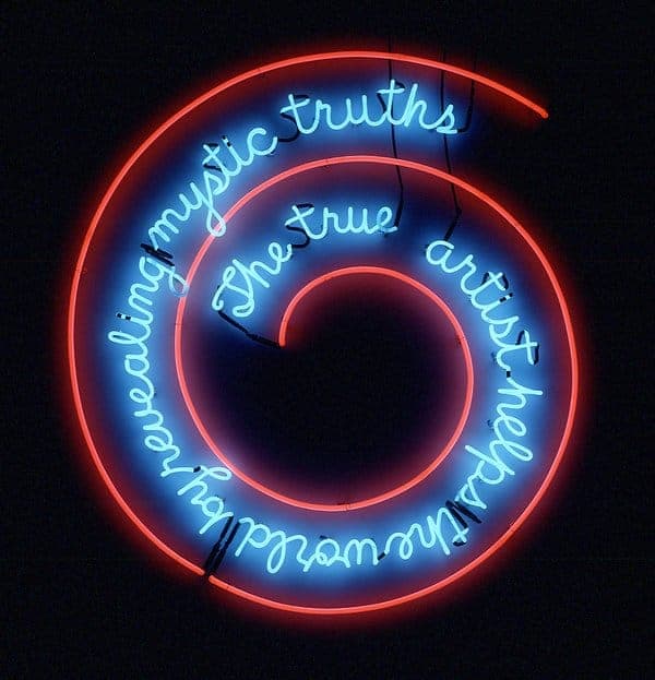 Bruce Nauman Window or Wall Sign, 1967 neon - https://www.tate.org.uk/