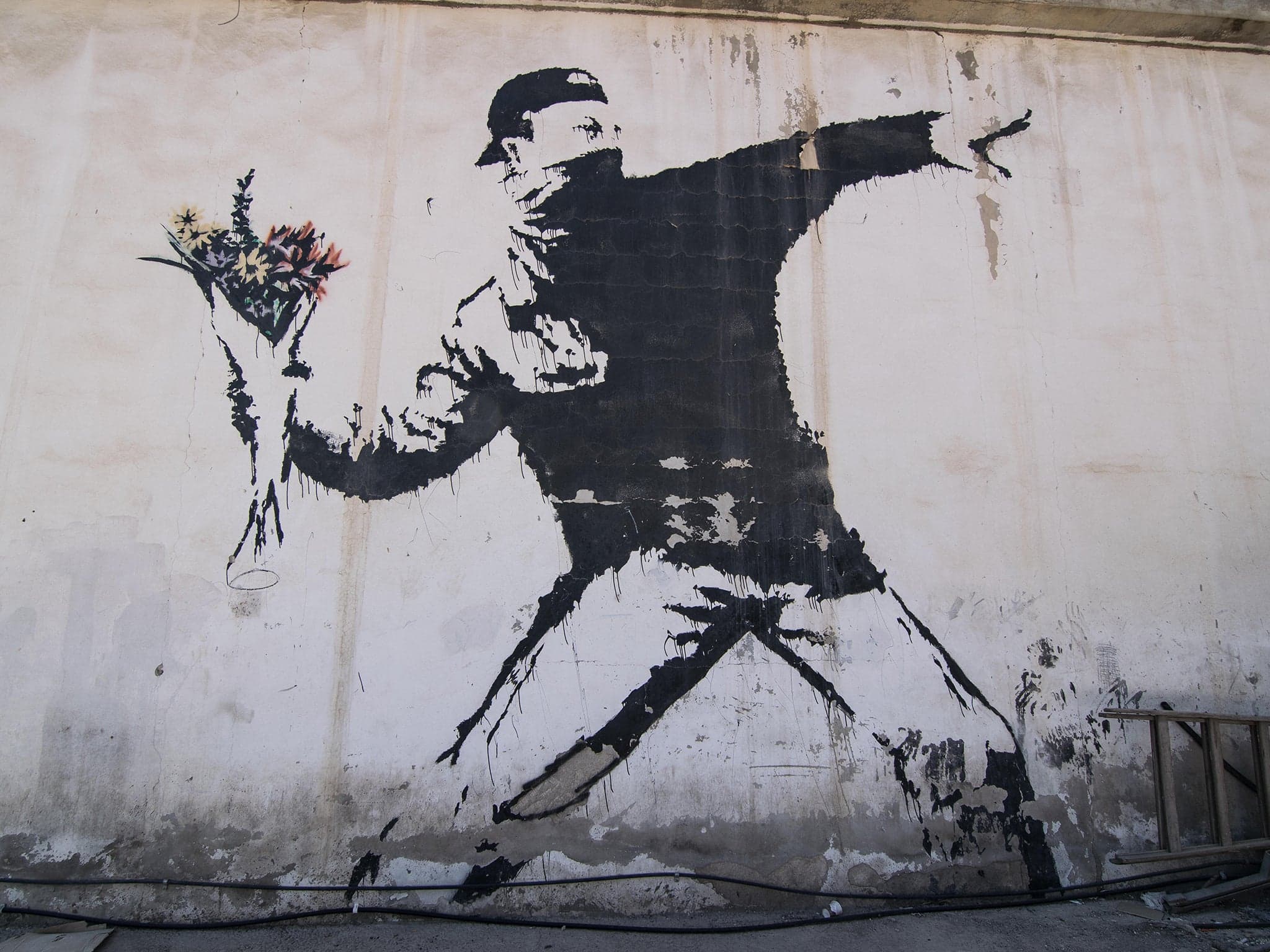 Banksy Flower Thrower