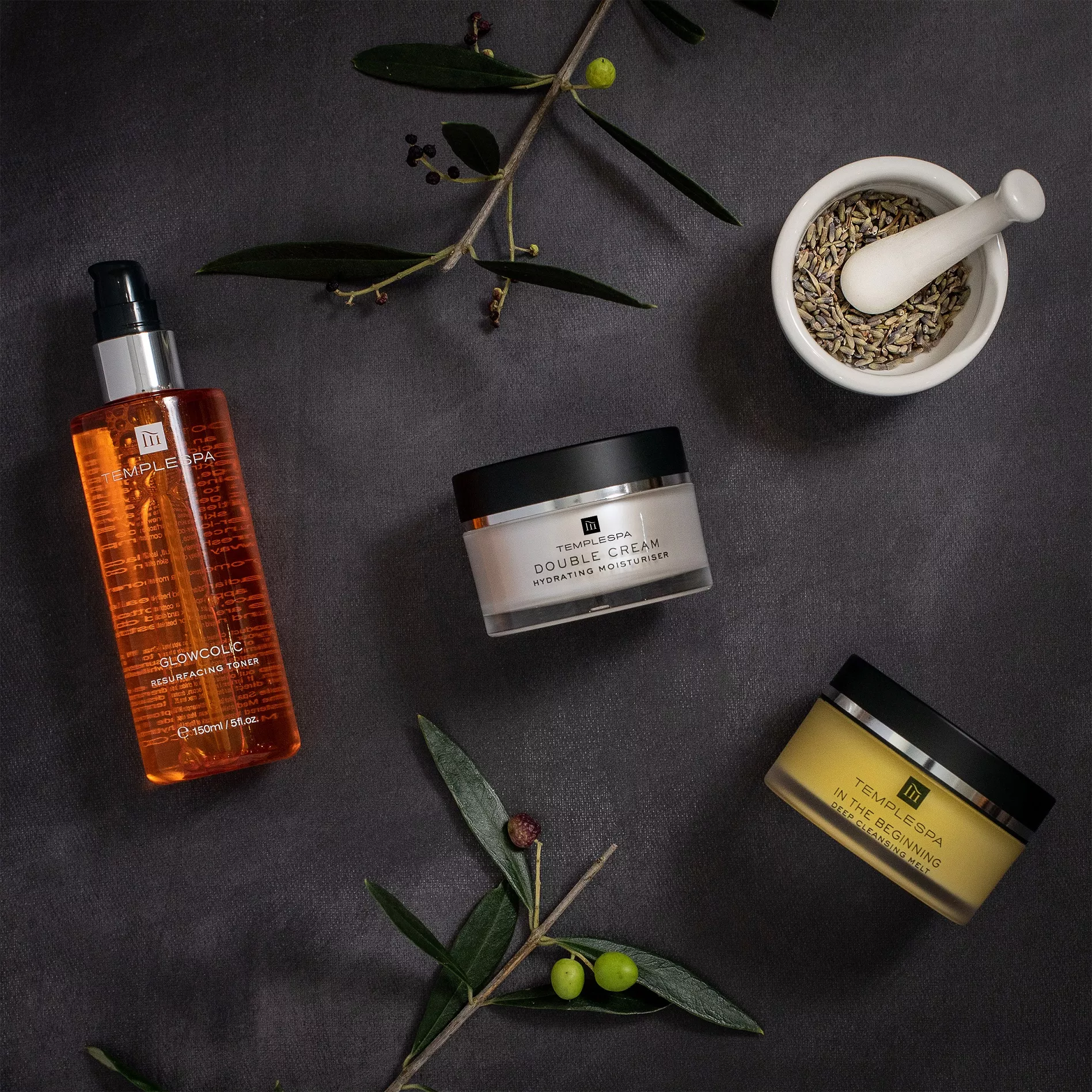 Temple Spa products available at The Athenaeum's spa in Mayfair