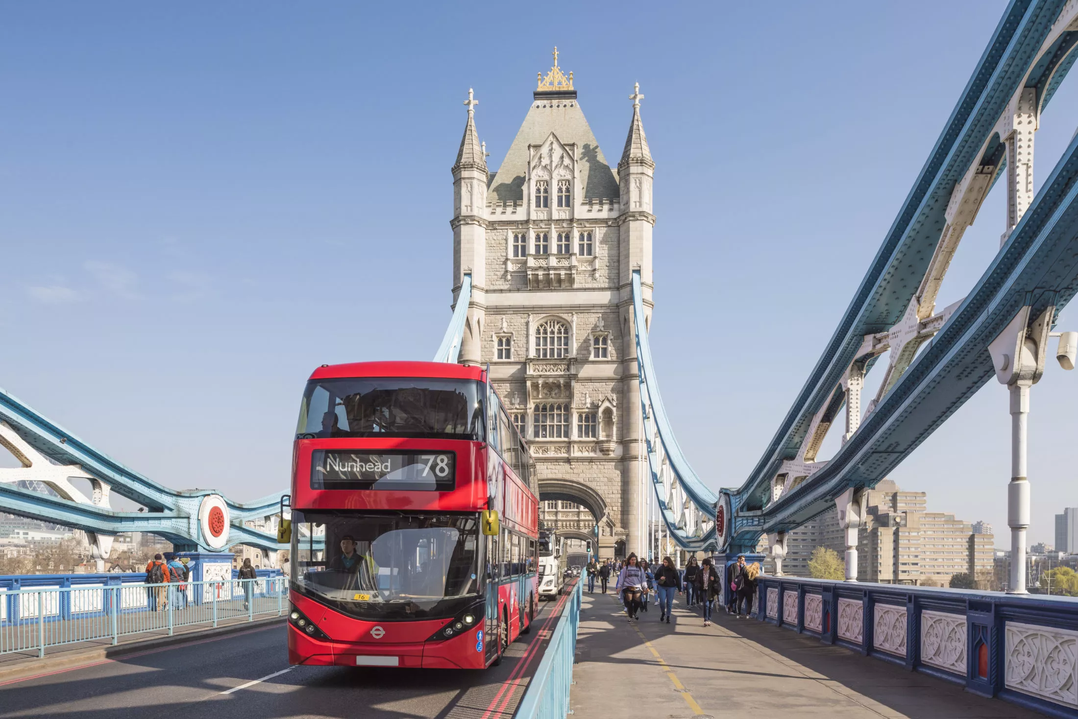 London bus in the city