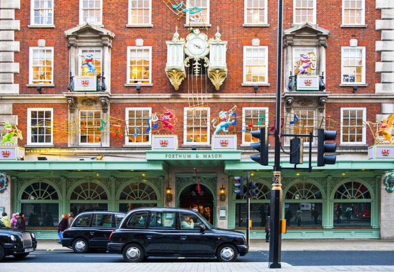An exterior image of Fortnum & Mason in London