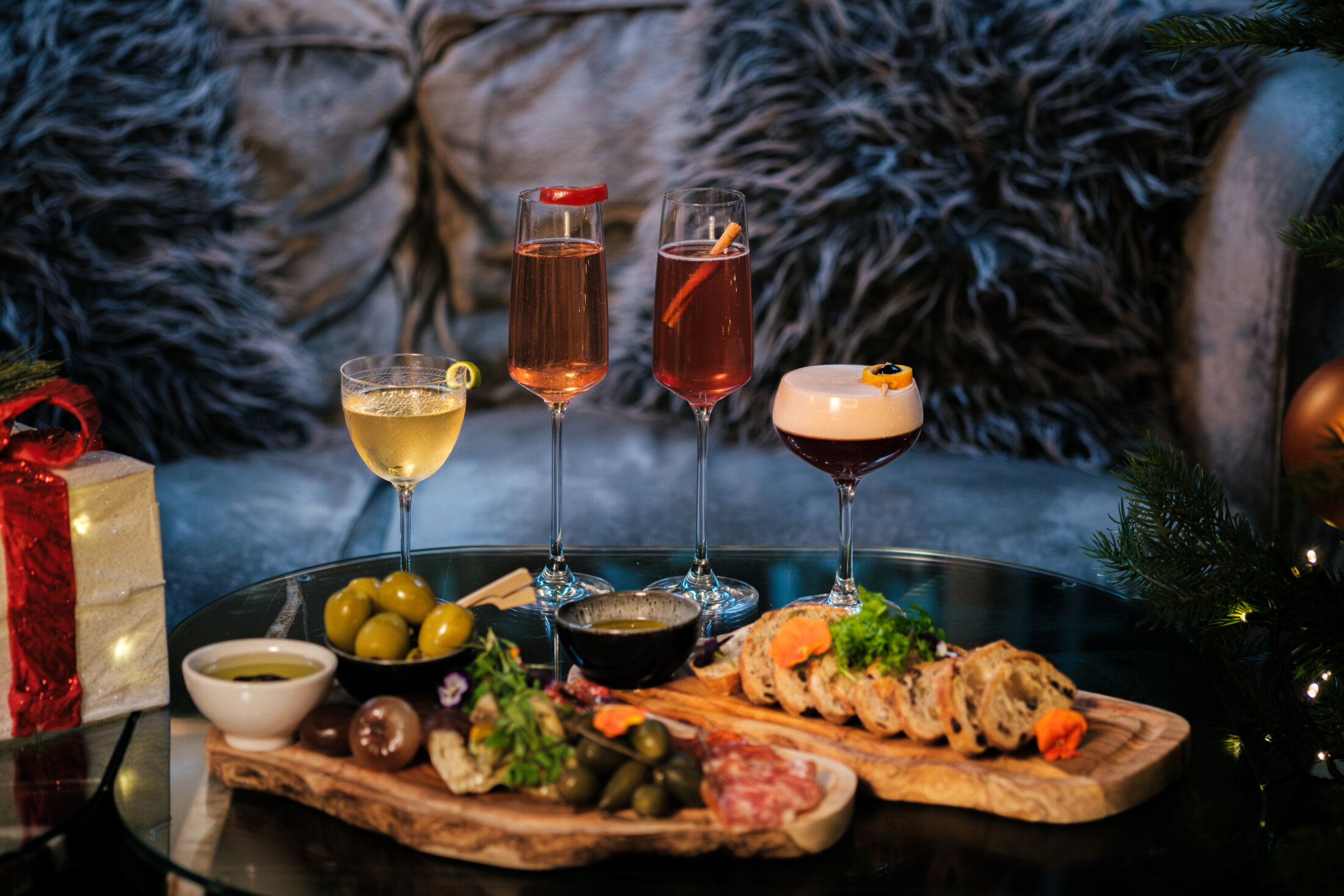 Festive drinks at The Bar in The Athenaeum Hotel Mayfair